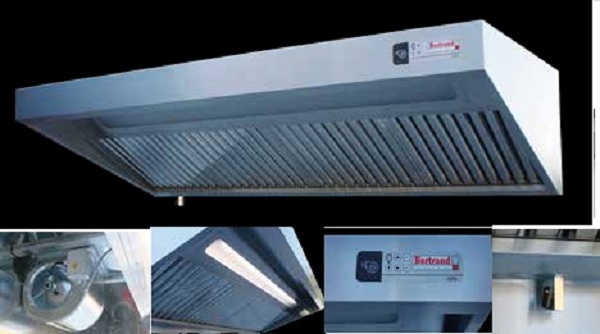 Abzugshaube 2000x900x450mm + integriertem Motor und Beleuchtung